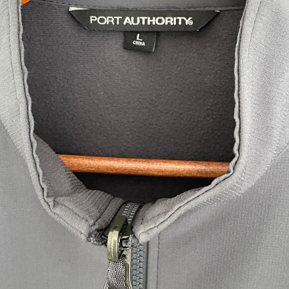 Port Authority Medium Weight Zip Front Dark Gray Jacket Large - Picture 3 of 6